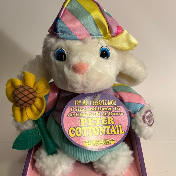 Tickle Tickle Wiggle Wiggle Bunny Rabbit Sunflower Peter Cottontail Musical - Picture 6 of 7